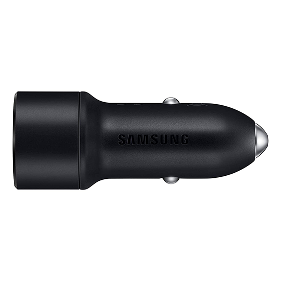 Samsung 15W Usb Original Car Charger With 2-Port For Samsung Cellular Phones (Black)