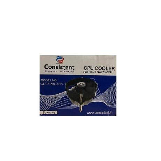 Consistent CPU Cooler Fan Compatible for Intel LGA775 (Multicolor)