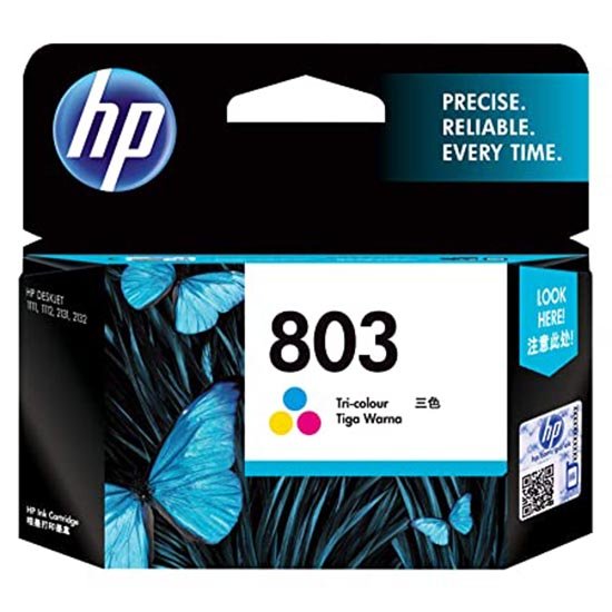 HP 803 Tri-Color Original Ink Cartridge